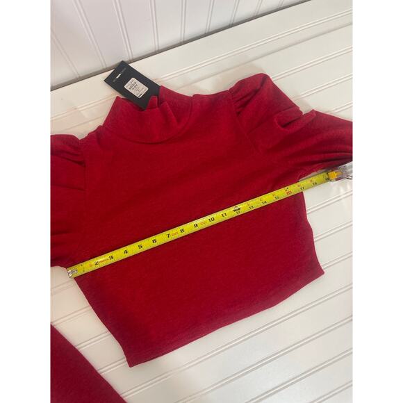 NWT Fashion Nova Red Got it Like That Top & Unmatched Faux Leather Skirt LOT L - Picture 3 of 11